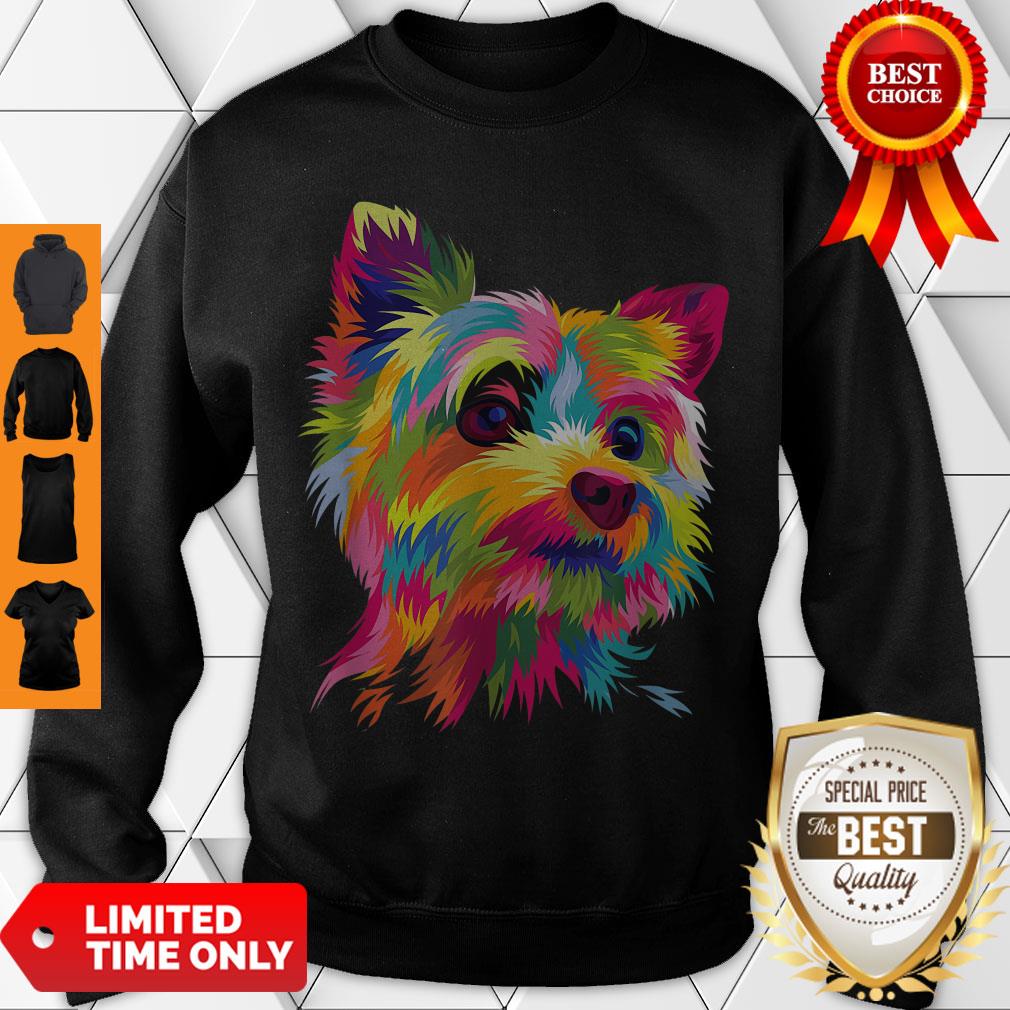 Top Yorkshire Terrier Funny Yorkie Pop Art Popart Dog Gift Shirt