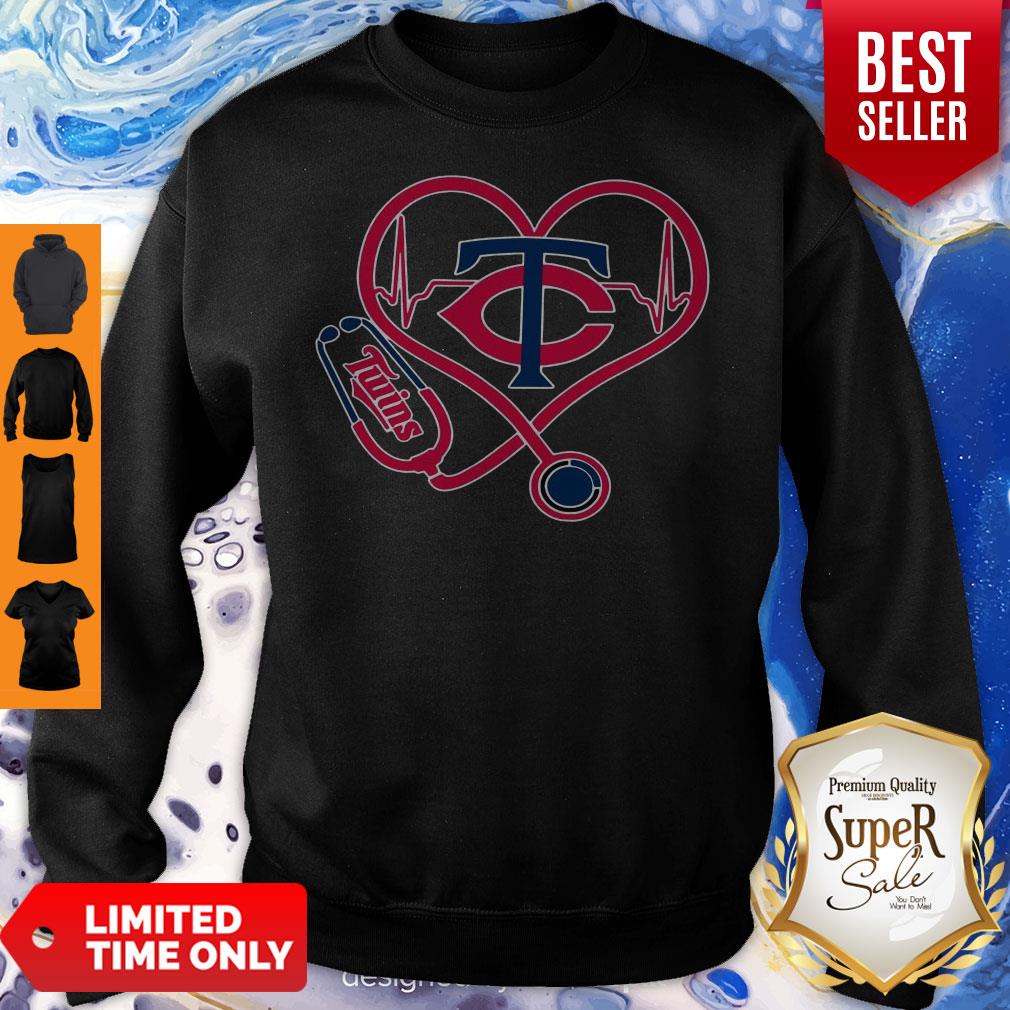 Perfect Minnesota Twins Baseball Stethoscope Heartbeat Shirt