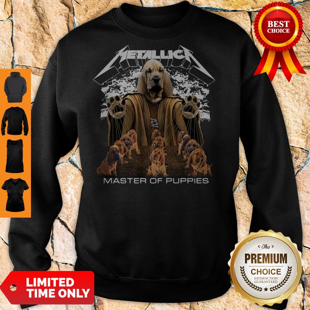 Premium Metallica Basset Hound Master Of Puppies Shirt