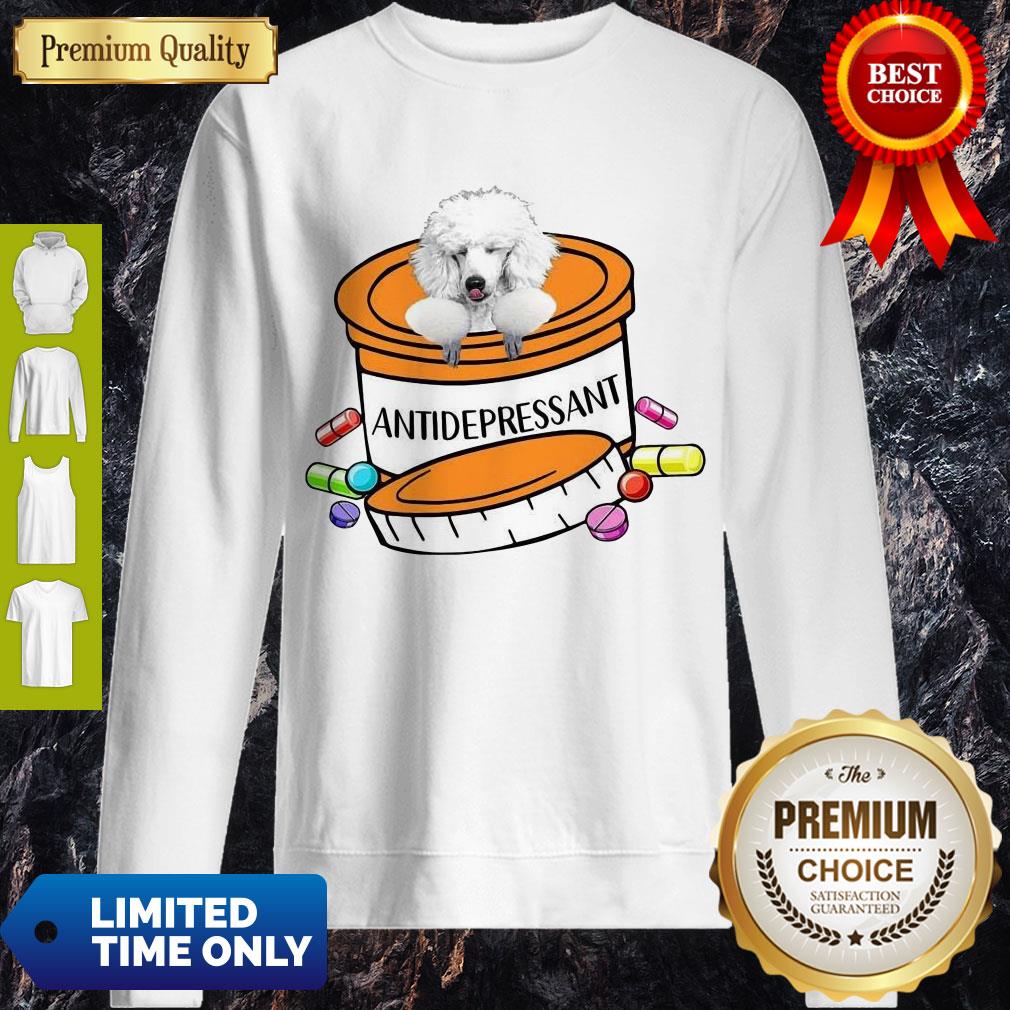 Nice White Poodle Antidepressant Mug T-Shirt