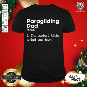 Cute Paragliding Dad Definition Paraglider Fathers Day Gift T-Shirt