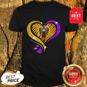 Pretty Diamond Heart Kobe Bryant 24 Angel Love Shirt