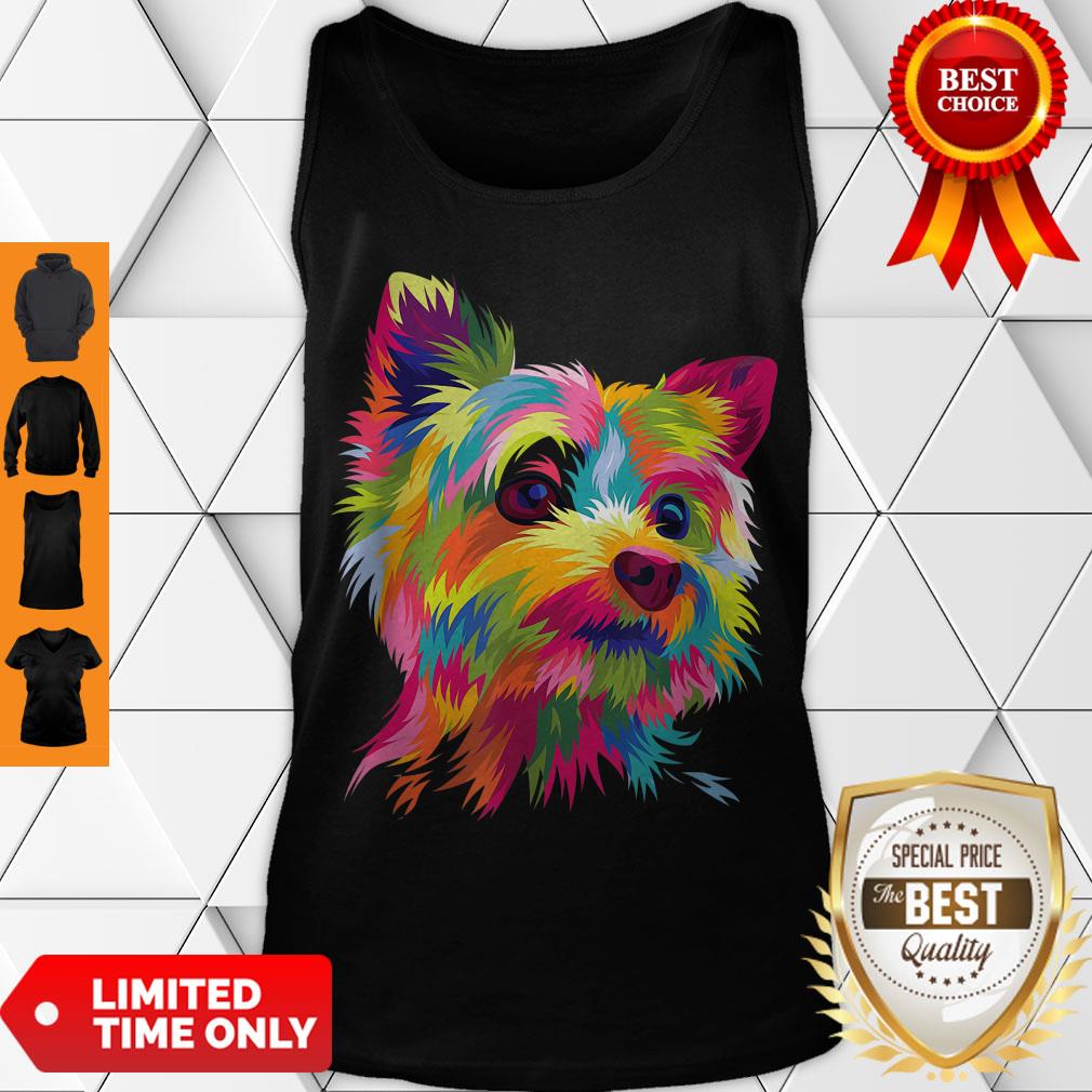 Top Yorkshire Terrier Funny Yorkie Pop Art Popart Dog Gift Shirt