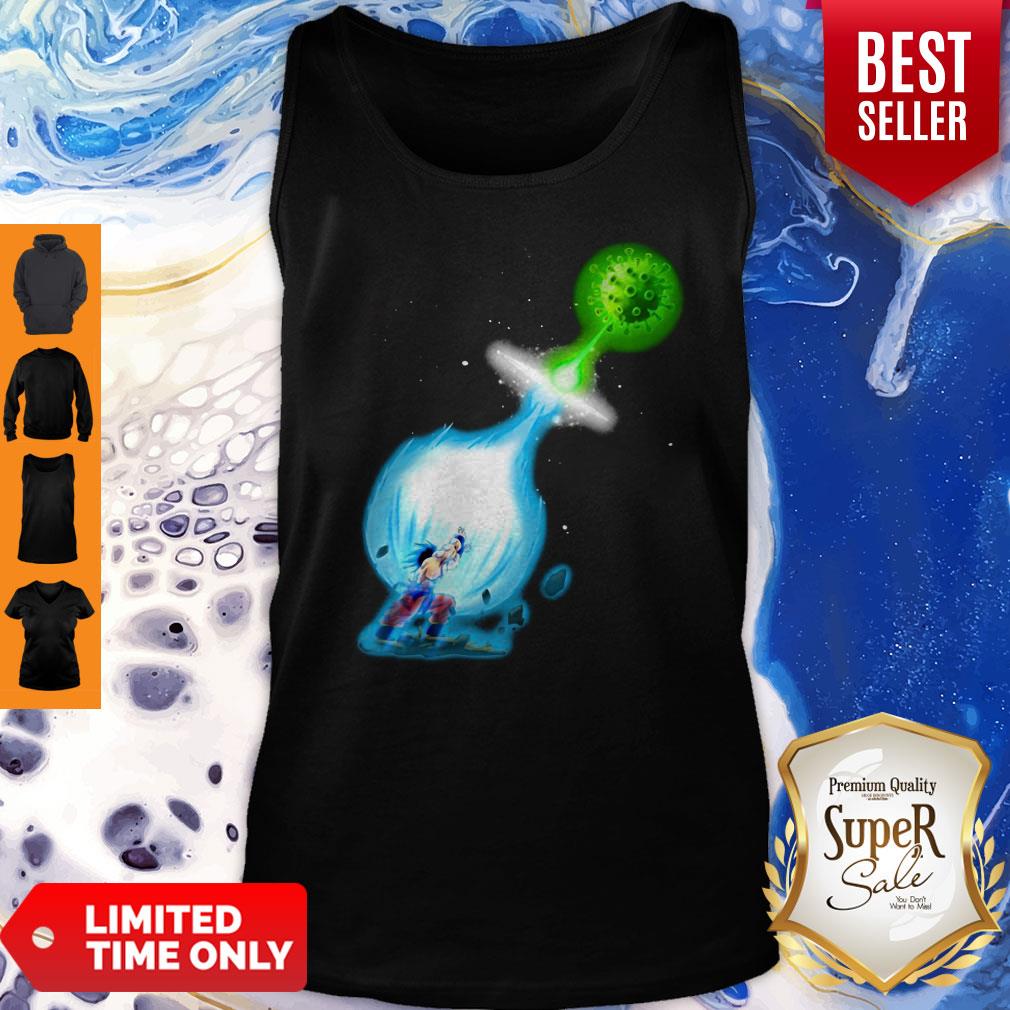 Funny Goku Kamehameha Vs Coronavirus Shirt