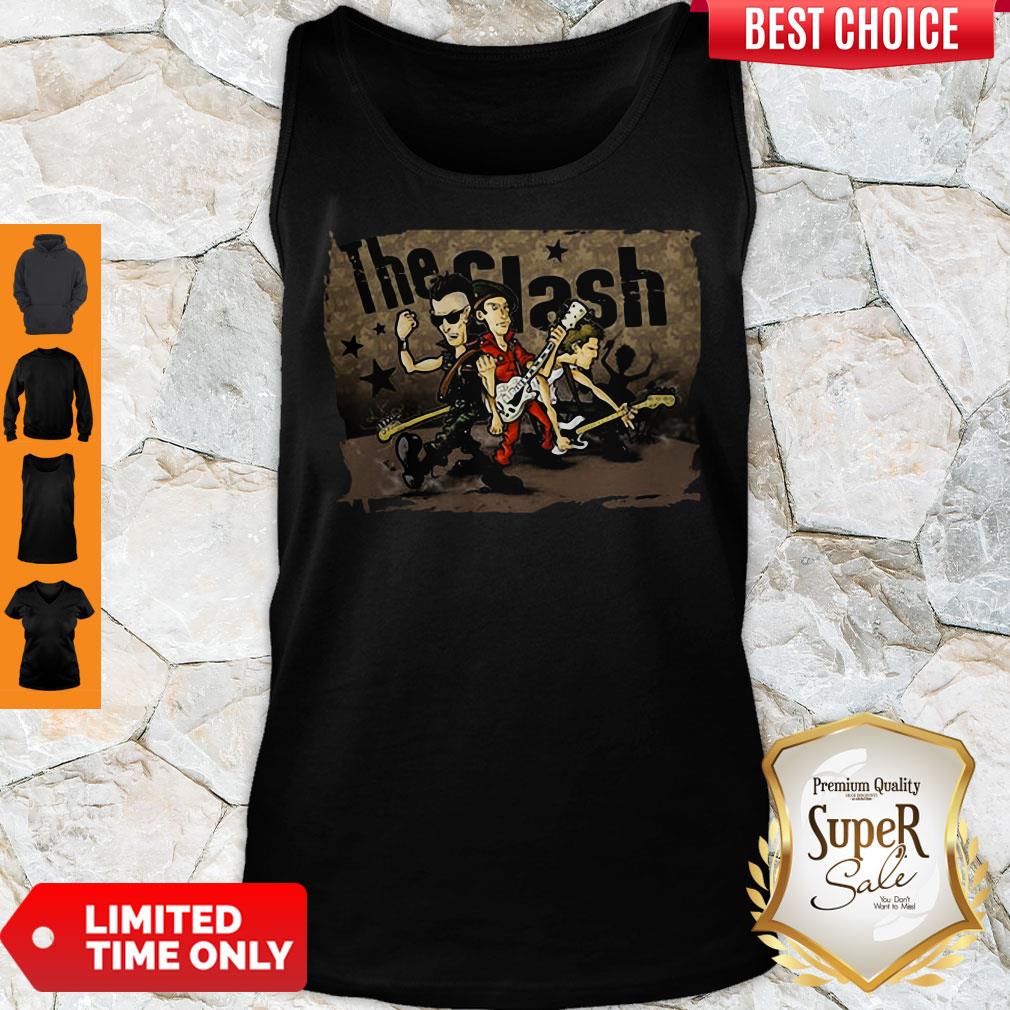 Official The Clash Band Cartoon Shirt