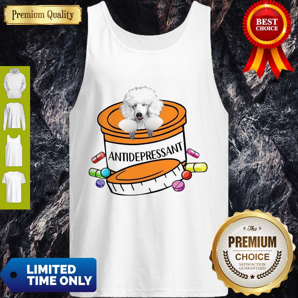 Nice White Poodle Antidepressant Mug T-Shirt
