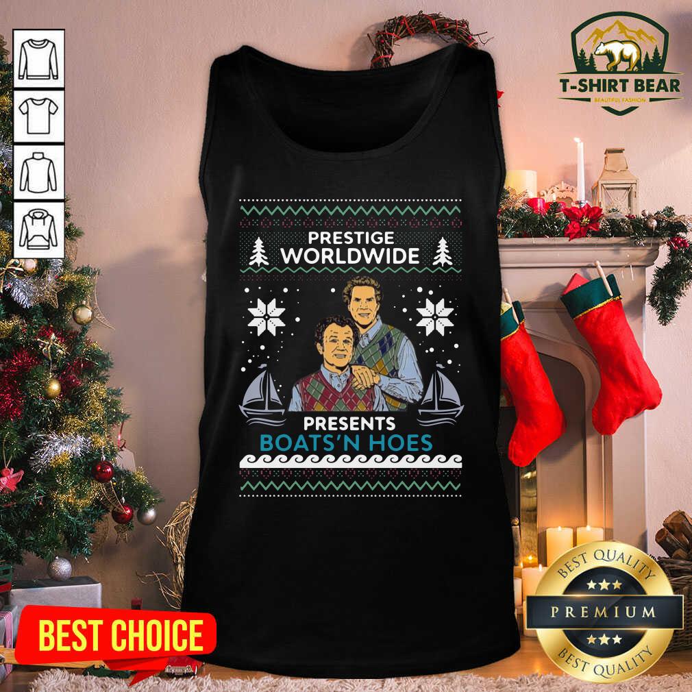 Pretty Prestige Worldwide Presents Boats N Hoes Ugly Christmas Shirt
