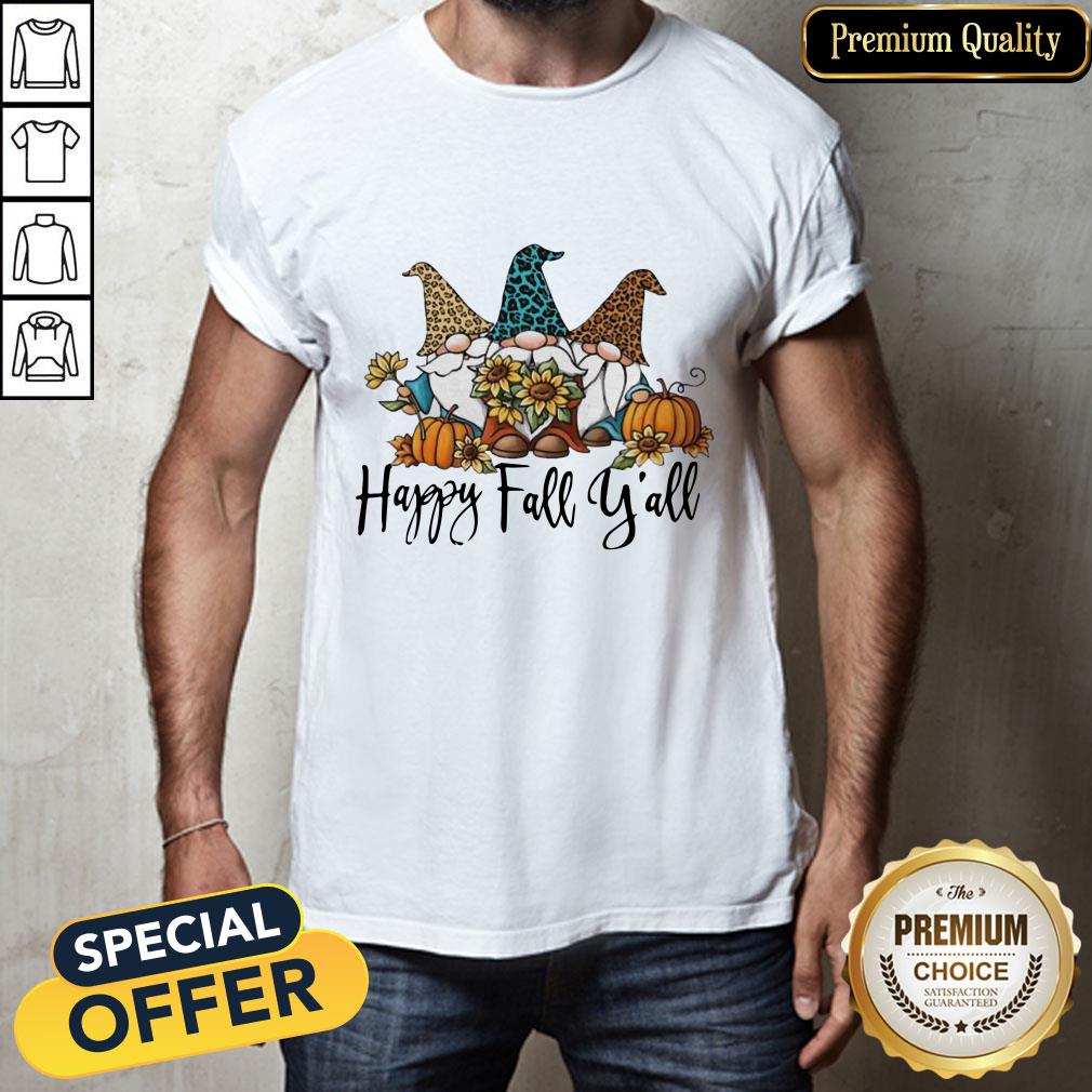 Three Gnomes Happy Fall Y’all Shirt