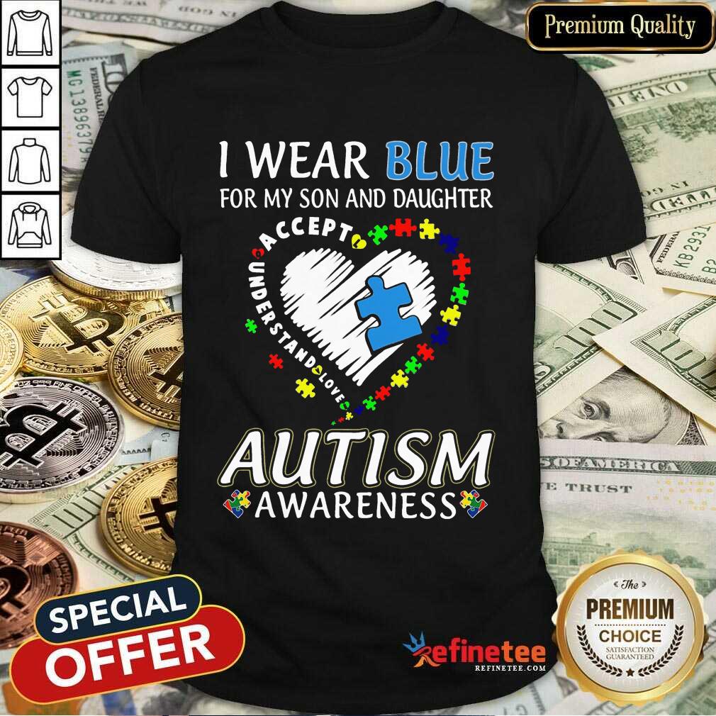 Top Blue Autism Daughter Awareness Shirt