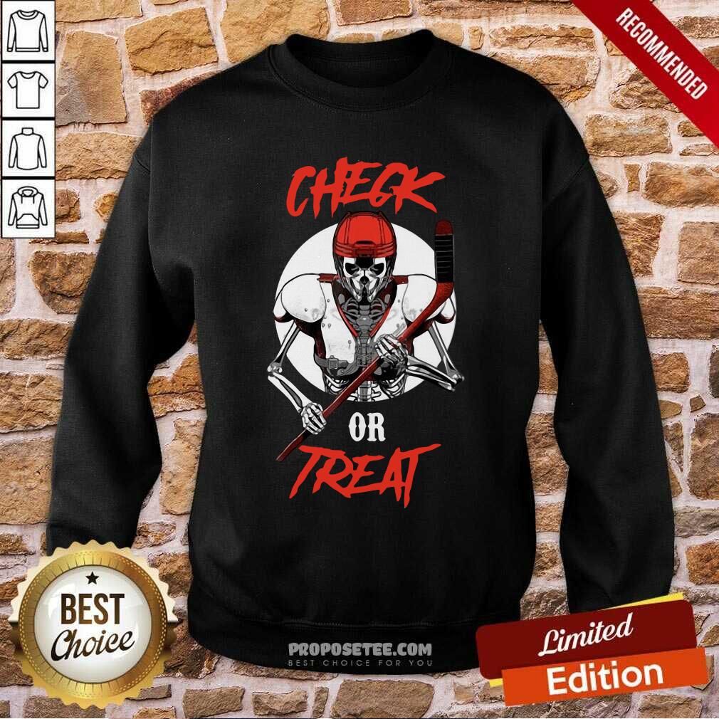 Top Check Or Treat Ugly Christmas Shirt