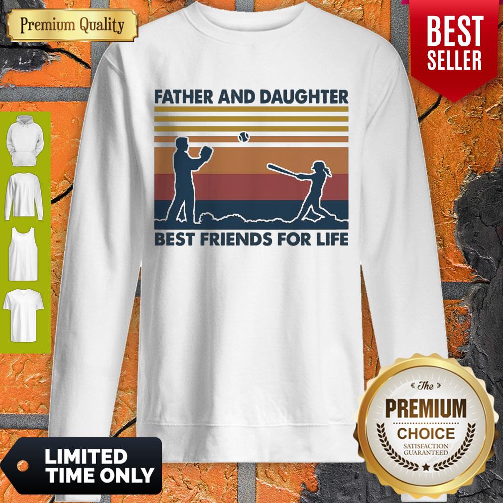 Top Father And Daughter Best Friends For Life Vintage Shirt