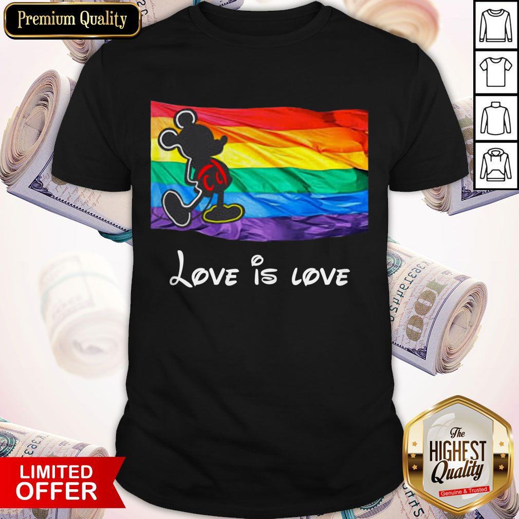 Top Mickey LGBT Love Is Love Shirt