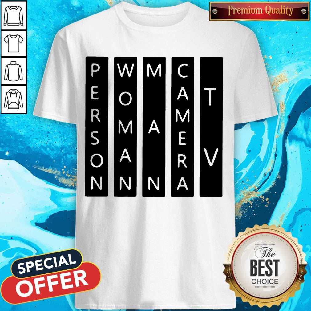 Top Person Woman Man Camera TV Light Color White Shirt