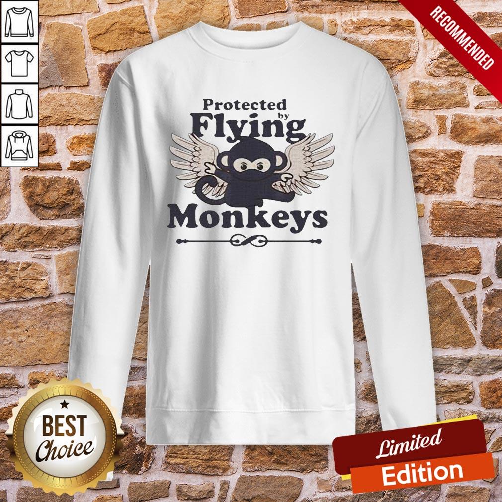 Top Protected By Flying Monkeys Ninja Shirt
