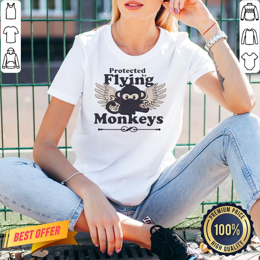 Top Protected By Flying Monkeys Ninja Shirt