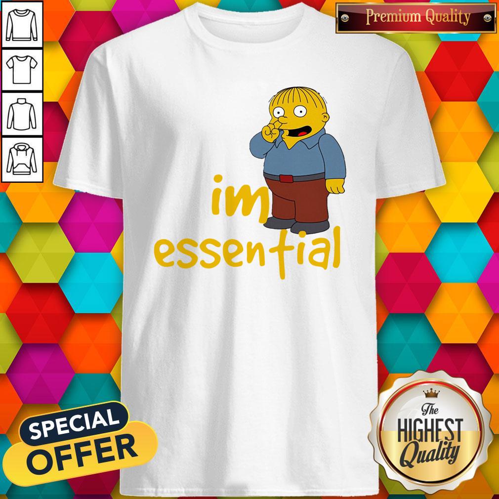 Top Ralph Wiggum Picking Nose I’m Essential Shirt