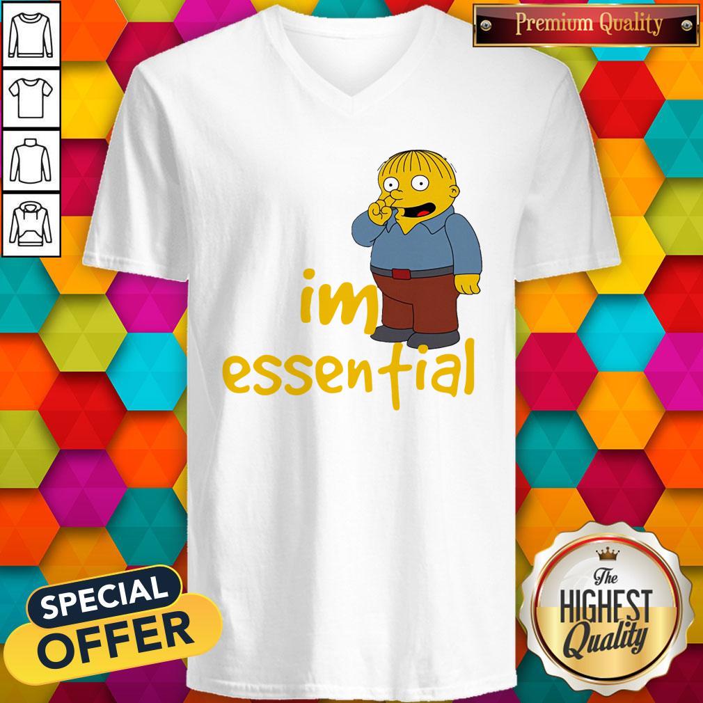 Top Ralph Wiggum Picking Nose I’m Essential Shirt