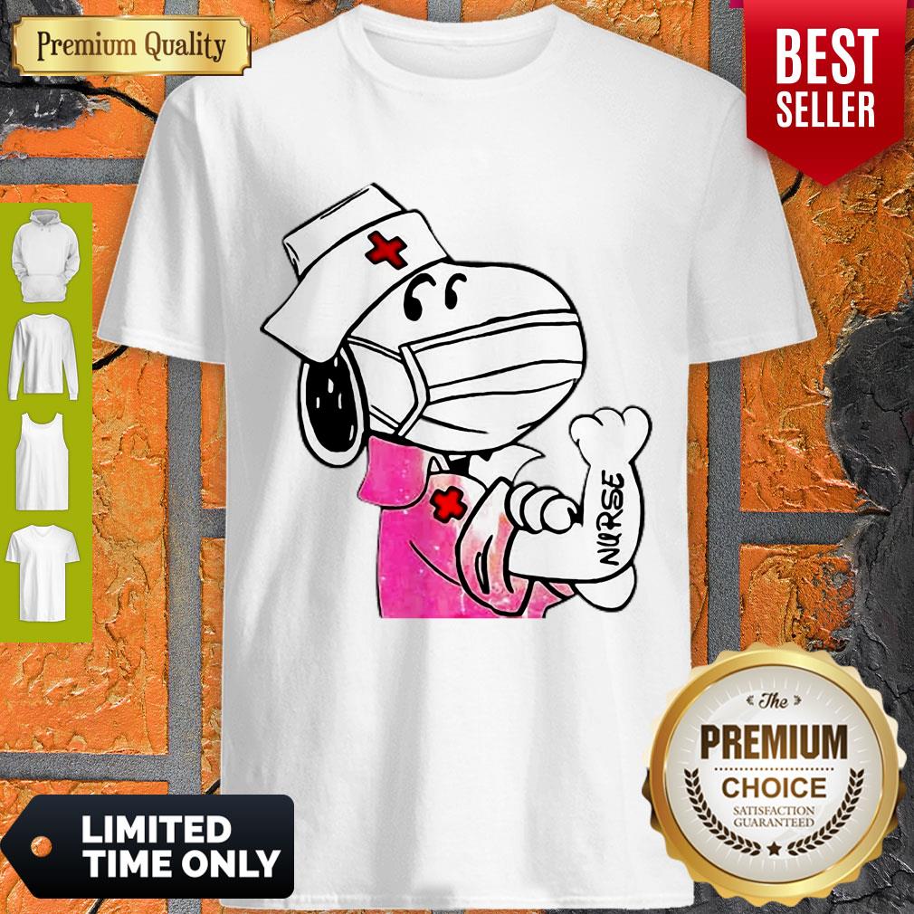 Top Snoopy Strong Nurse Mask Shirt
