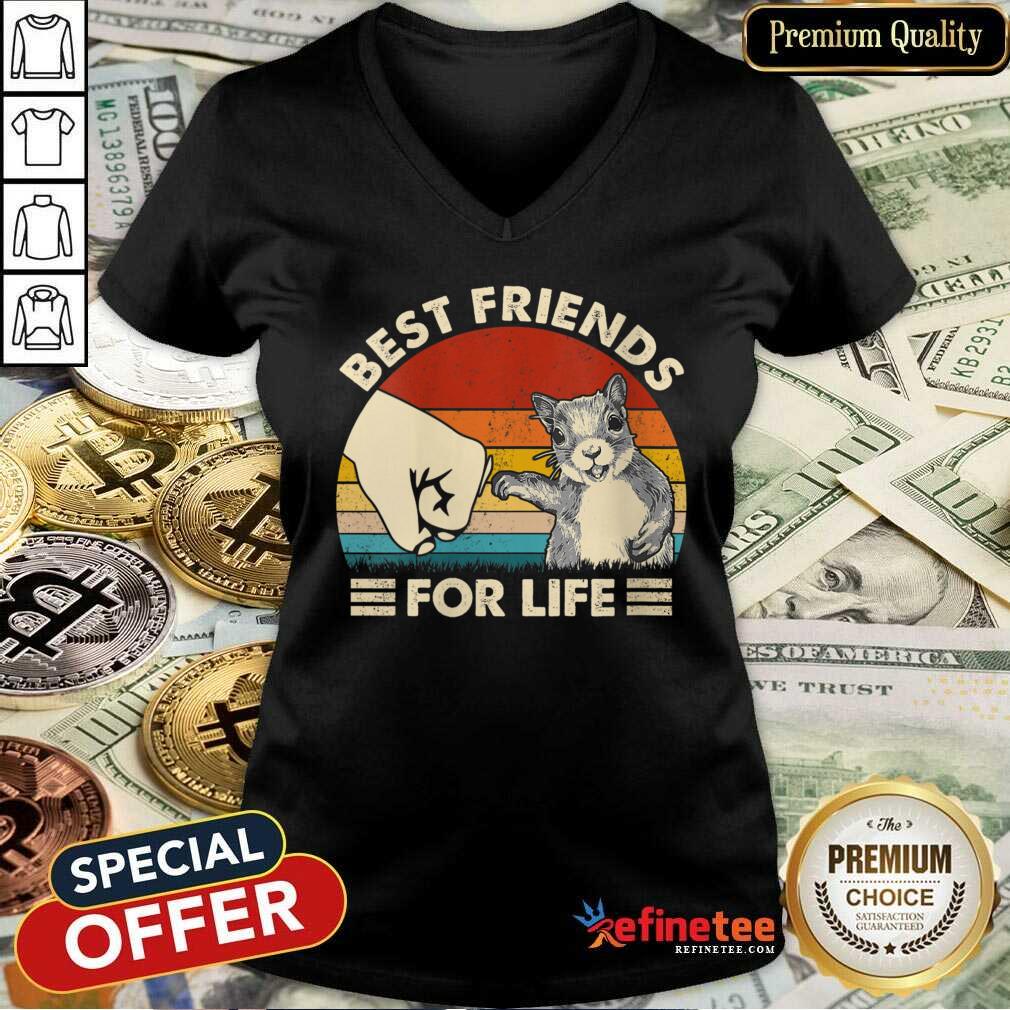 Top Squirrel Best Friend For Life Vintage Shirt
