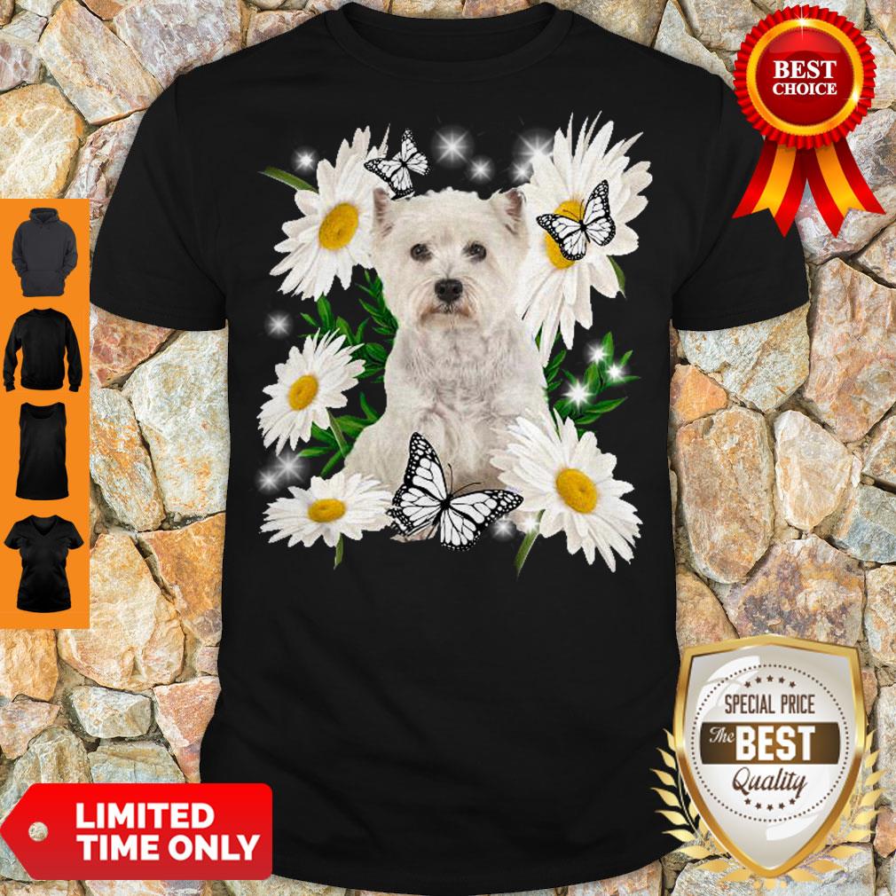 Top Westie Daisy Flower Classic T-Shirt