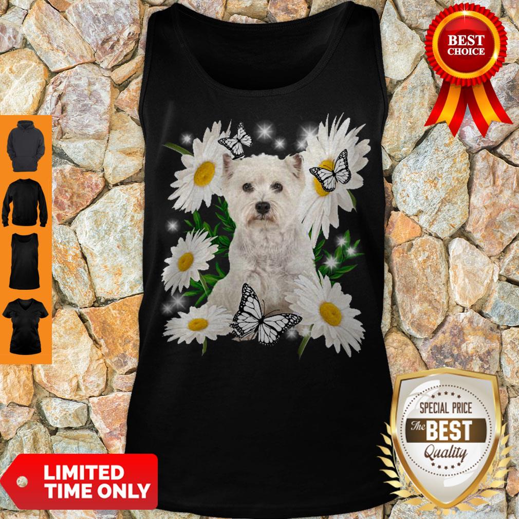Top Westie Daisy Flower Classic T-Shirt