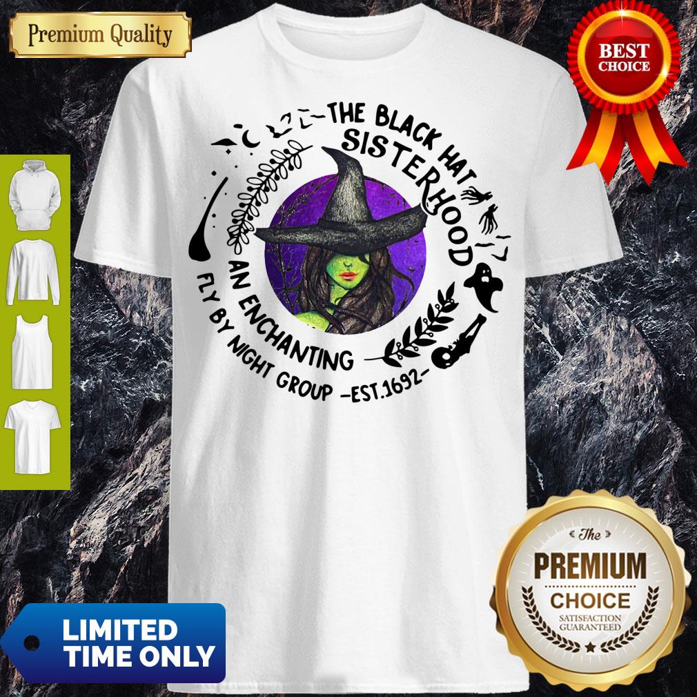 Top Witch The Black Hat Sisterhood An Enchanting Fly By Night Group Shirt