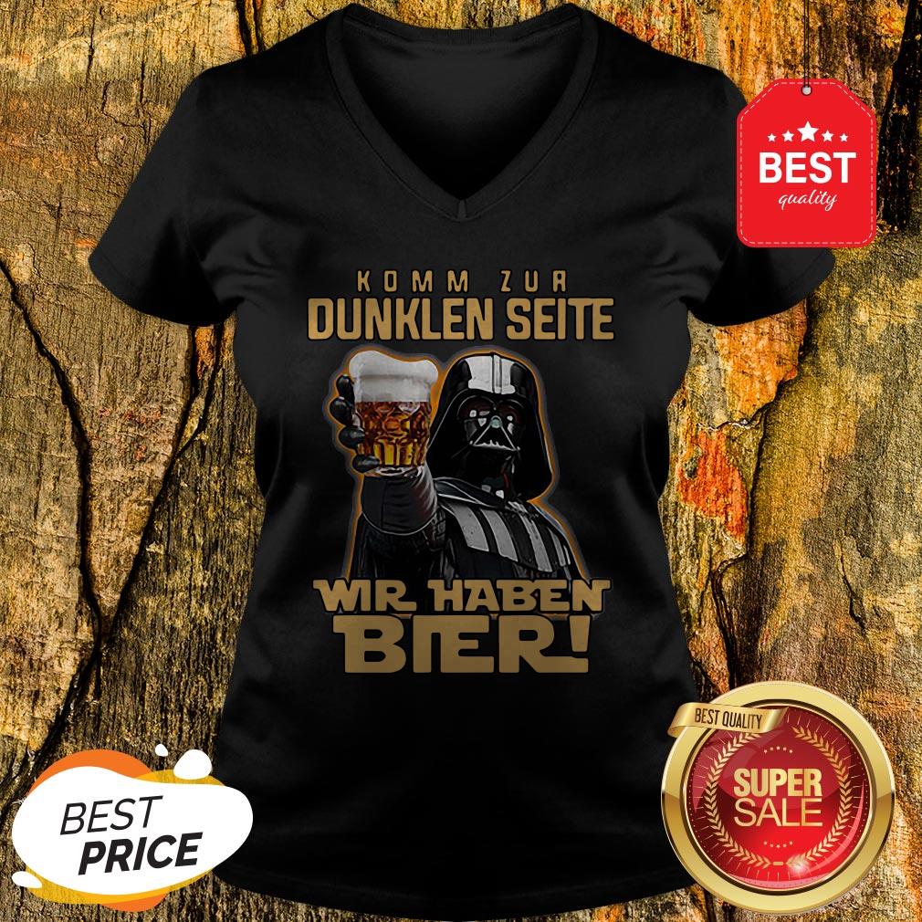 Nice Darth Vader Komm Zur Dunklen Seite Wir Haben Bier Shirt