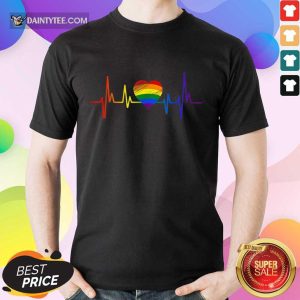 Premium LGBT Pride Heartbeat Shirt