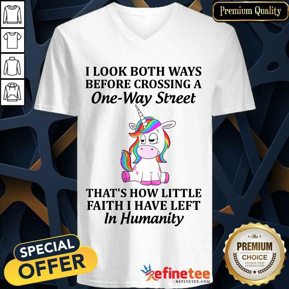 Unicorns I Look Both Ways Shirt