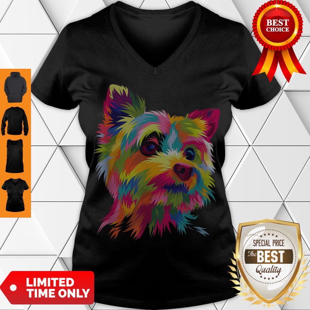 Top Yorkshire Terrier Funny Yorkie Pop Art Popart Dog Gift Shirt