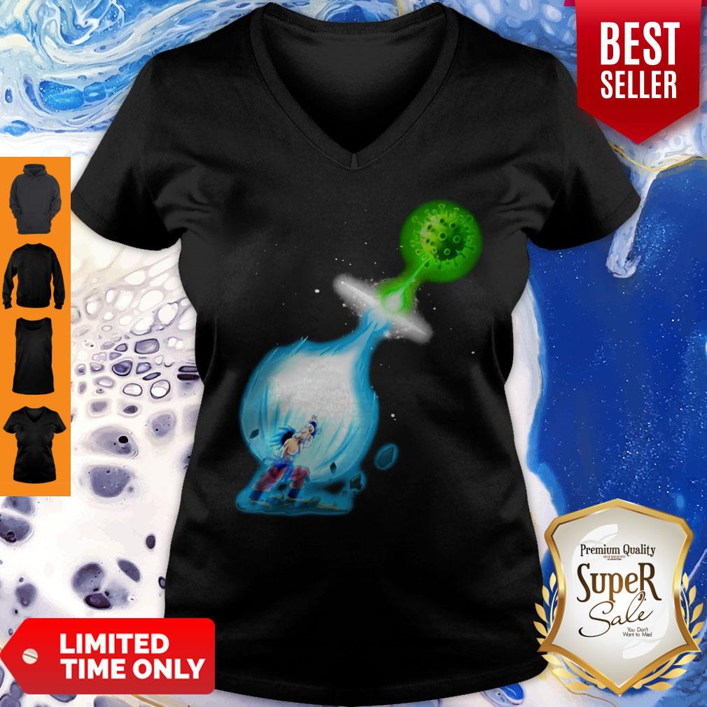 Funny Goku Kamehameha Vs Coronavirus Shirt