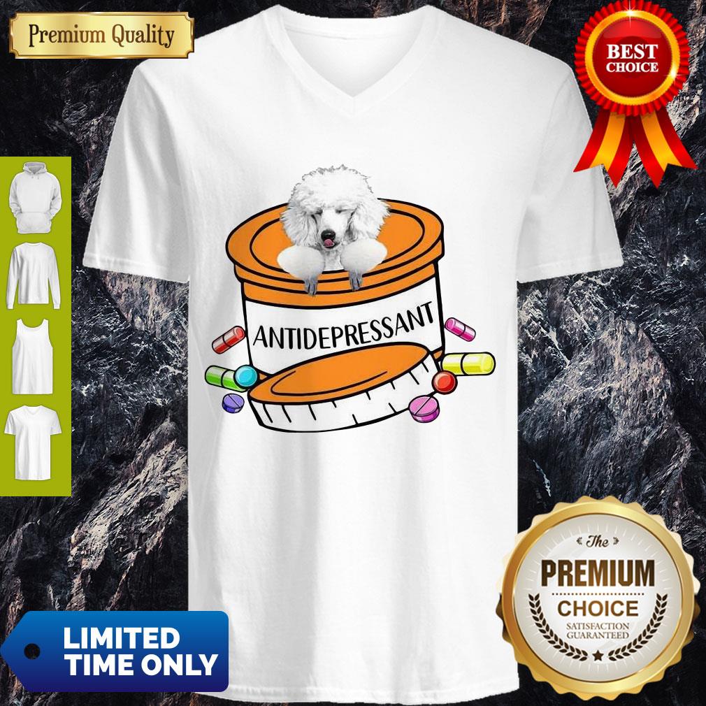 Nice White Poodle Antidepressant Mug T-Shirt