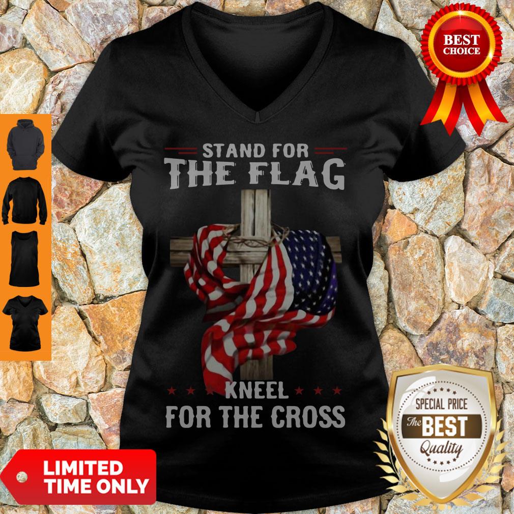 Official Stand For The Flag Kneel For The Cross Shirt