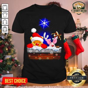 Colorful Pooh And Piglet Christmas Shirt