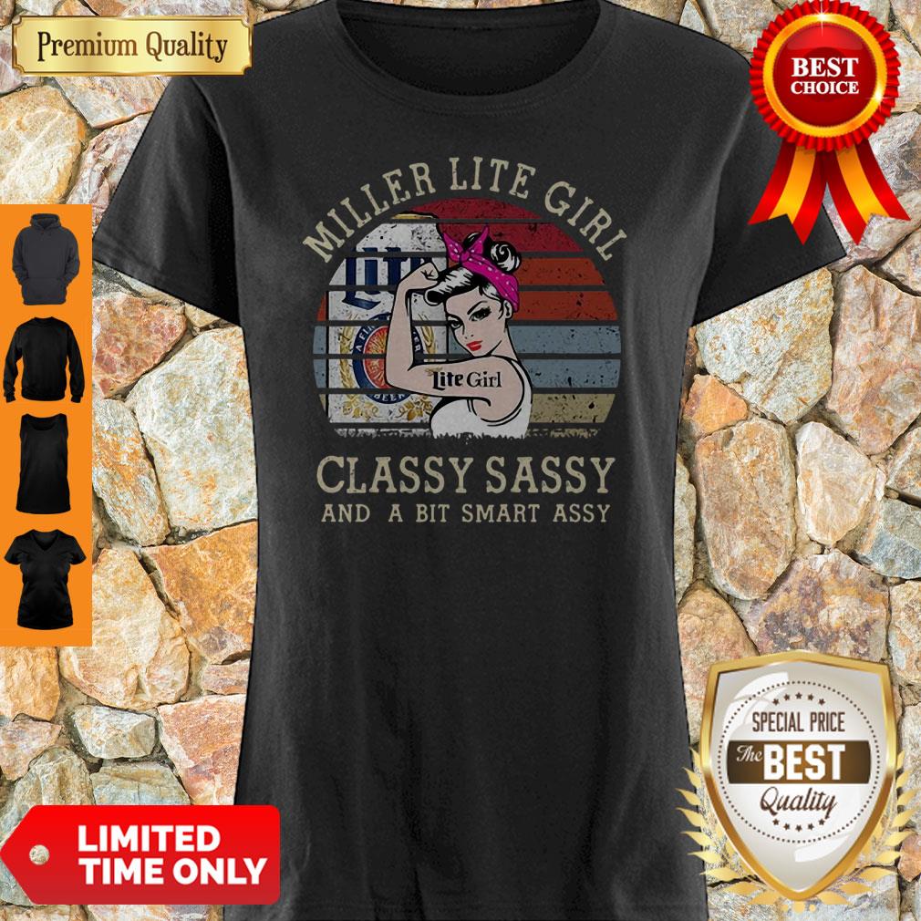 Vintage Miller Lite Girl Classy Sassy And A Bit Smart Assy Shirt