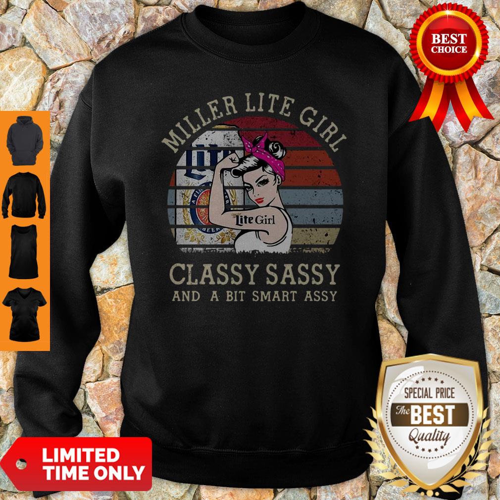 Vintage Miller Lite Girl Classy Sassy And A Bit Smart Assy Shirt