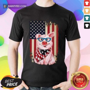 Pig American Flag Shirt
