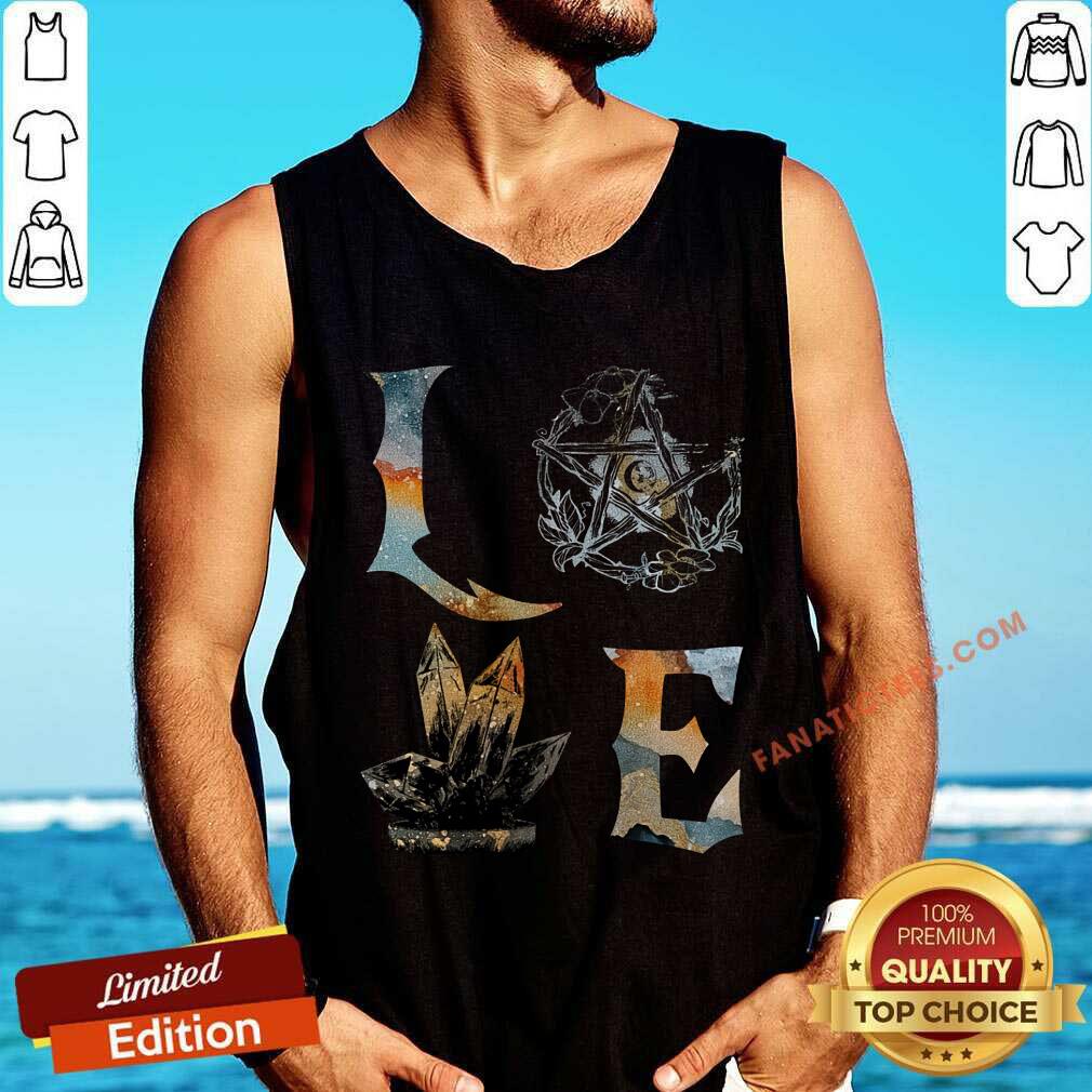 Witch Love Crystals Pentagram Shirt