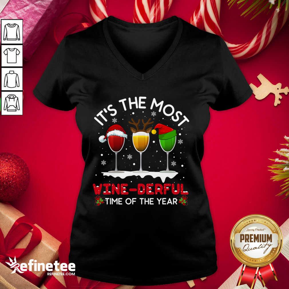 Wonderful Christmas Wine Xmas Alcohol Pajama Pj Tops For Women Shirt