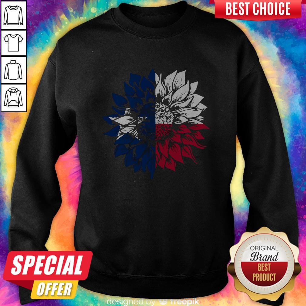 Wonderful I Want Sunflower Texas Flag Shirt