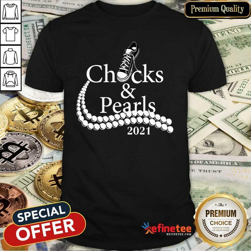 Wonderful Kamala Harris Chucks And Pearls 2021 Shirt