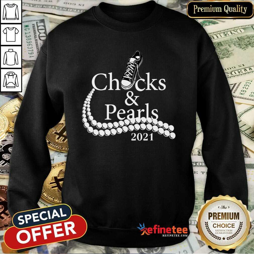 Wonderful Kamala Harris Chucks And Pearls 2021 Shirt