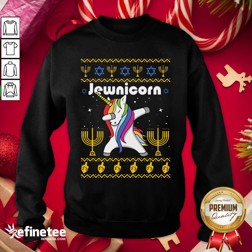 Wonderful Unicorn Jewnicorn Ugly Christmas Shirt