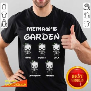 Funny Memaw’s Garden Groot Anna Oliver Jack Jonathan Amber Shirt