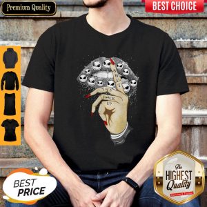 Pro Jack Skellington Face Slip Shut The Fuck Up Shirt