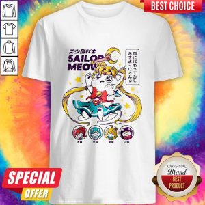 Funny Sailor Moon Meow Tshirt Funny Sailor Cat Tee Shirt