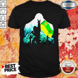 Official Bigfoot Saskatchewan Flag In The Forest Shirt