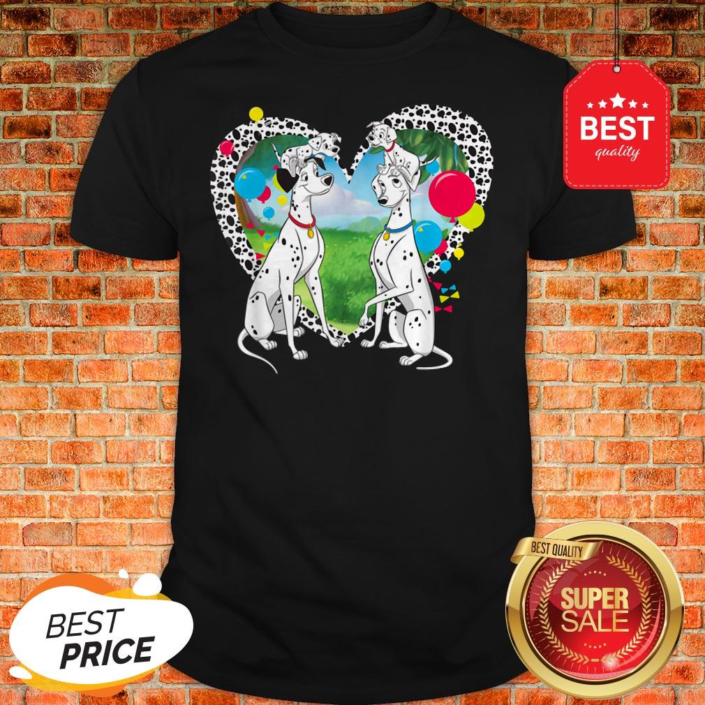 Official Disney 101 Dalmatians Pongo And Perdita Shirt