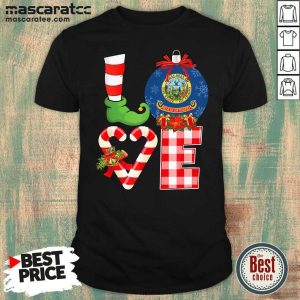 Hot Love Flag Of State Of Idaho Christmas Shirt