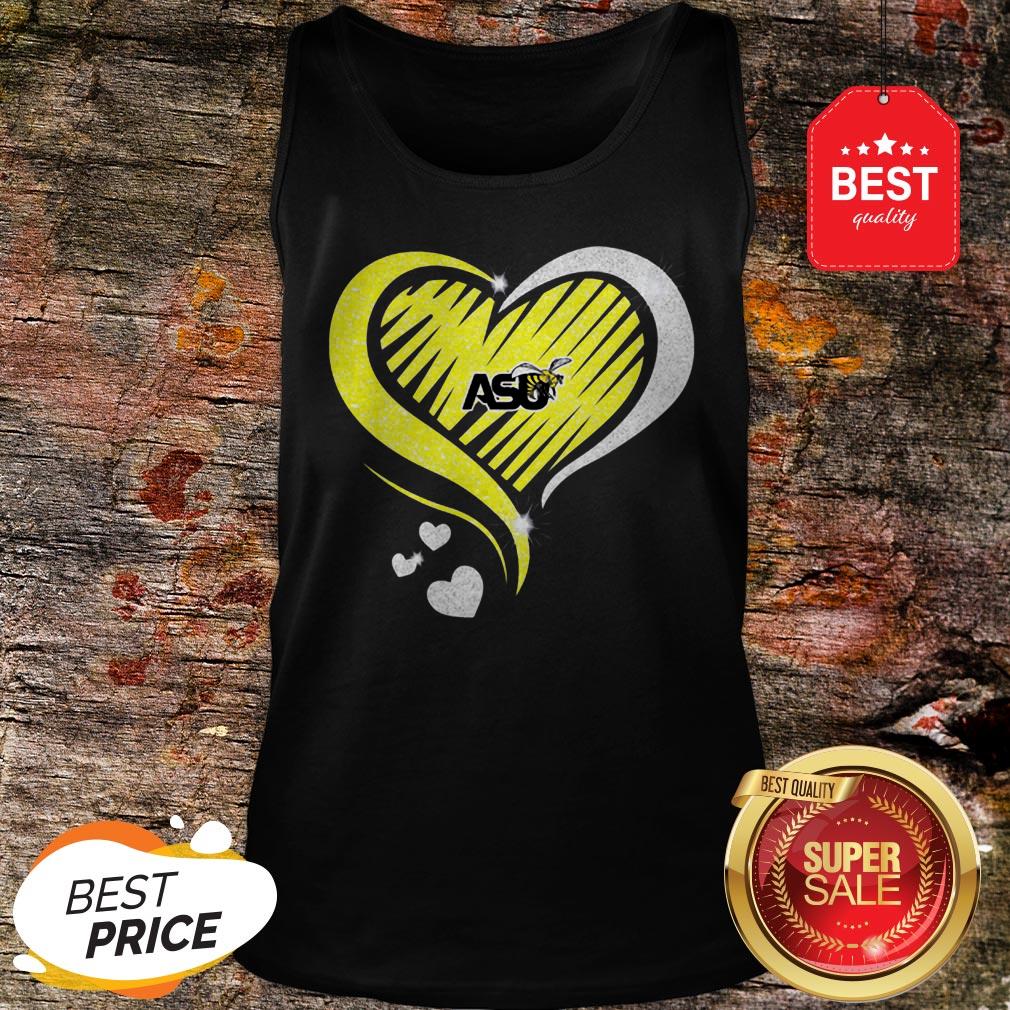 Love Arizona State University ASU Bee Heart Shirt